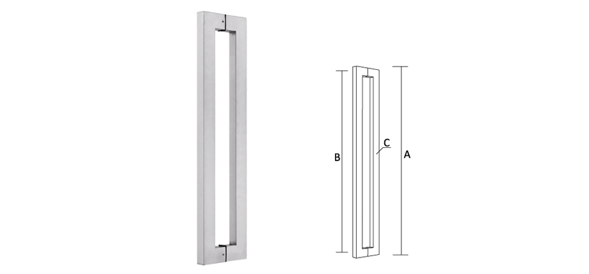 Glass Door handle,Stainless Steel